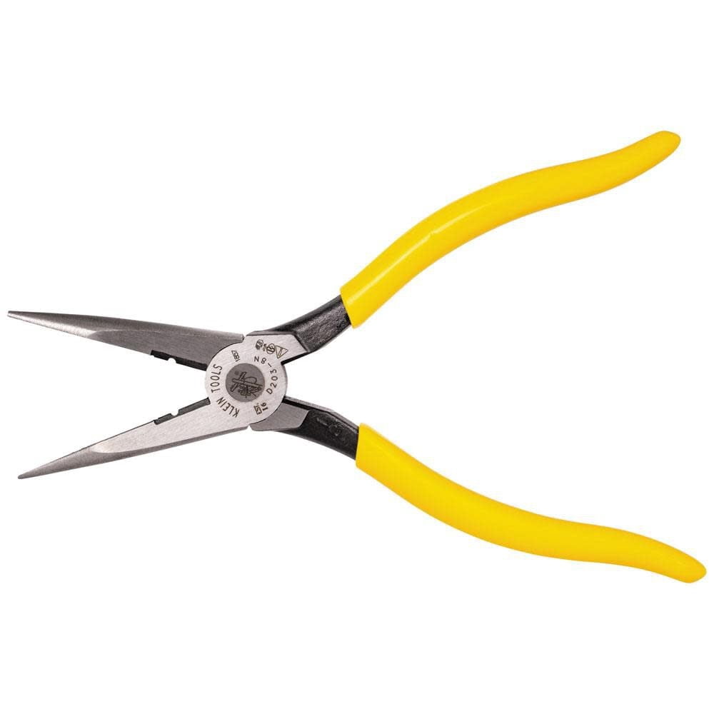 8 in. Needle Nose Side Cutter Pliers with Stripping