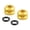 Gold, variant on WINDLAND 1pair Universals Tire Valves Stem Caps Reliability Air Seal Inner Valves Nut for Professional Cyclists and Casual