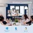 thumbnail image 7 of 2K Webcam for PC/Laptop with Noise-Canceling Mic, Privacy Cover, Wide Angle Lens, USB Plug and Play,Auto Light Correction for Streaming Meeting, 7 of 7
