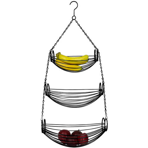 Home Basics 3Tier Chrome Hanging Baskets