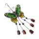 thumbnail image 5 of Campanas de Viento Pintadas de Vidrio y Hierro con Mariposa Grande, Campana de Tubo de Metal, Adornos Artesanales, Color Verde, 5 of 5