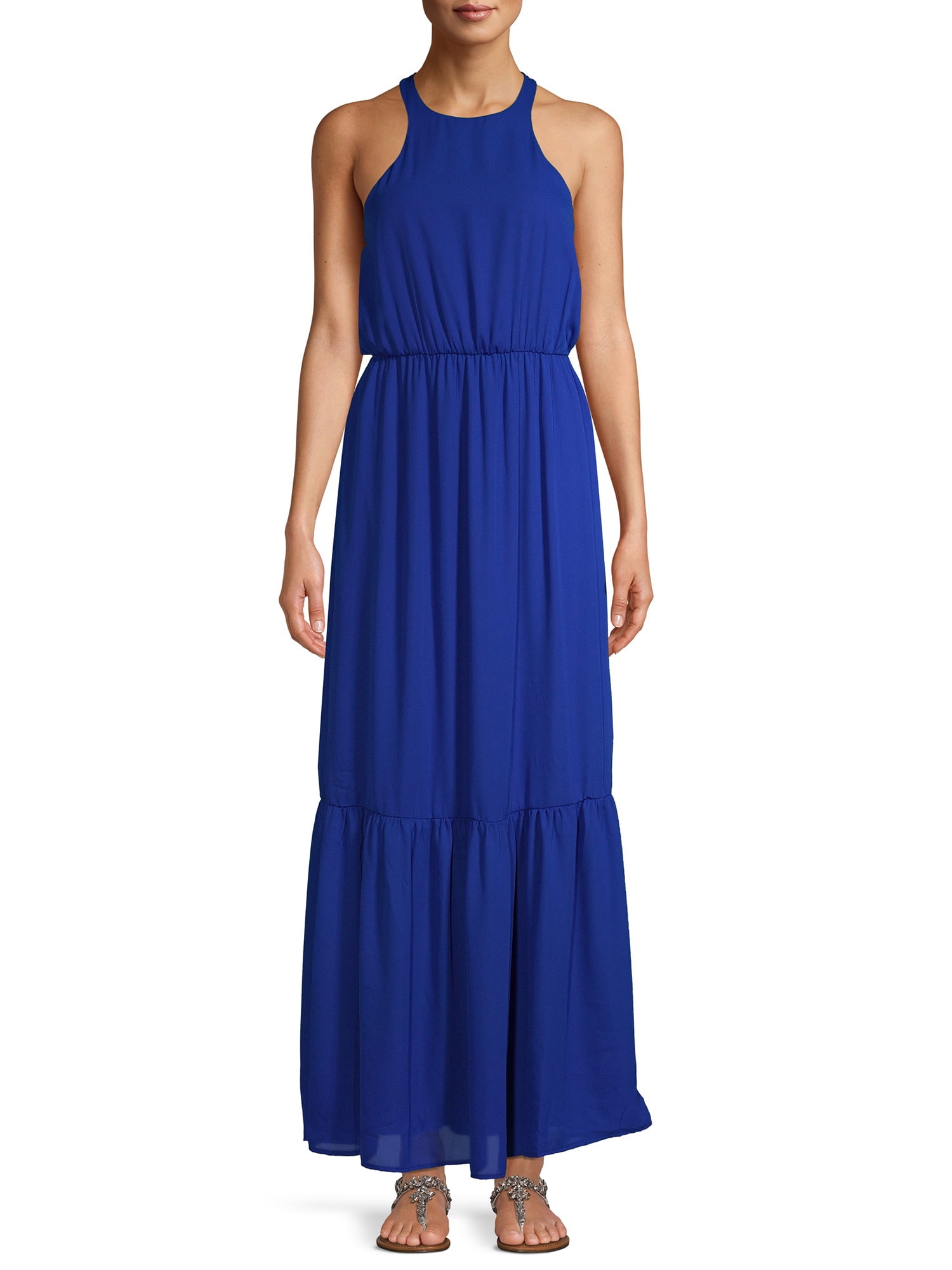NSR Women's Halter Maxi Dress - Walmart.com