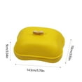 thumbnail image 3 of Bathroom Soap Box with Lid, Plastic Soap Container, Travel Size Shower Soap Dish, Striped Hollow Drainage Layer, Keep Soap Dry Clean, for Home Shower Travel Use, 3 of 6