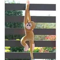 BESTSKY Cute Screech Monkey Plush Toy Doll Gibbons Kids Gift Brown