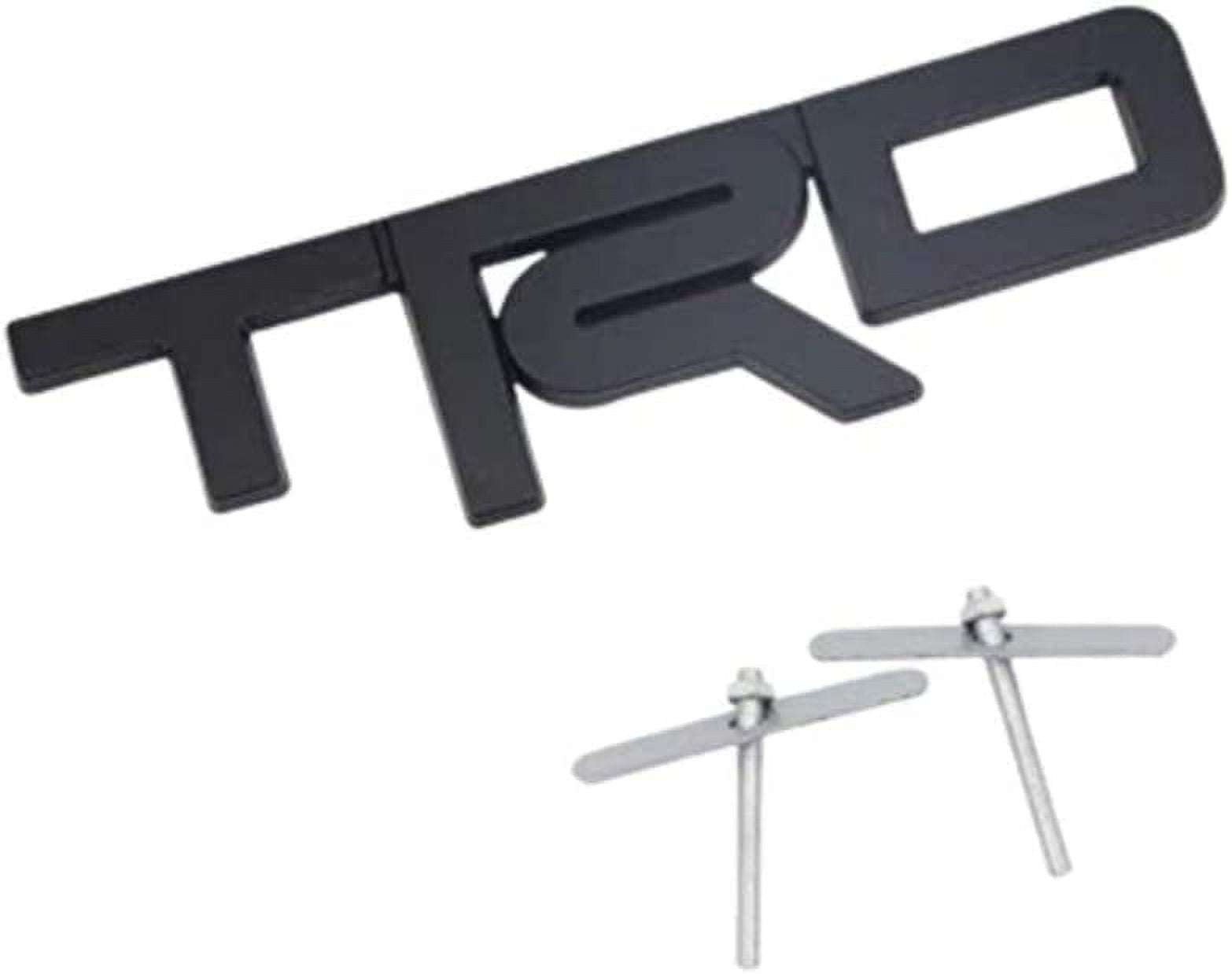 3D Fender Emblems For Tacoma/Tundra – TRD Sport Style, Black Red, Self-Adhesive