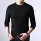 thumbnail image 3 of Sudaderas superiores Ropa para hombre Jersey Camiseta para hombre Cuello redondo Casual Negro F Con estilo coreano Talla Tendencias de moda 2024 A, 3 of 5