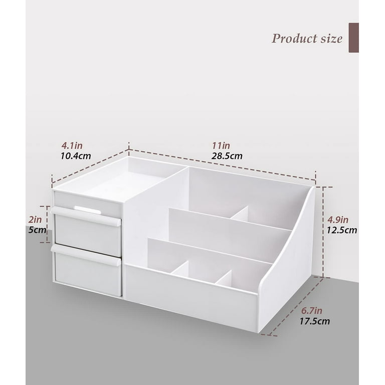 Makeup Organizer Makeup Desk Cosmetic Storage Box Cabinet Organizer with  Drawers for Dressing Table, Vanity Countertop, Bathroom Counter, Elegant