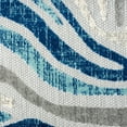 thumbnail image 2 of Abani Hampton Collection Area Rug Mid Century Zebra Print Living Room Decor Floor Rug 4 x 6 Blue Grey, 2 of 8