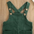 thumbnail image 6 of Toddler Baby Corduroy Suspender Rompers Solid Color Adjustable Strap Pockets Overalls 1 2 3 4 5T Kids Long Pants, 6 of 9