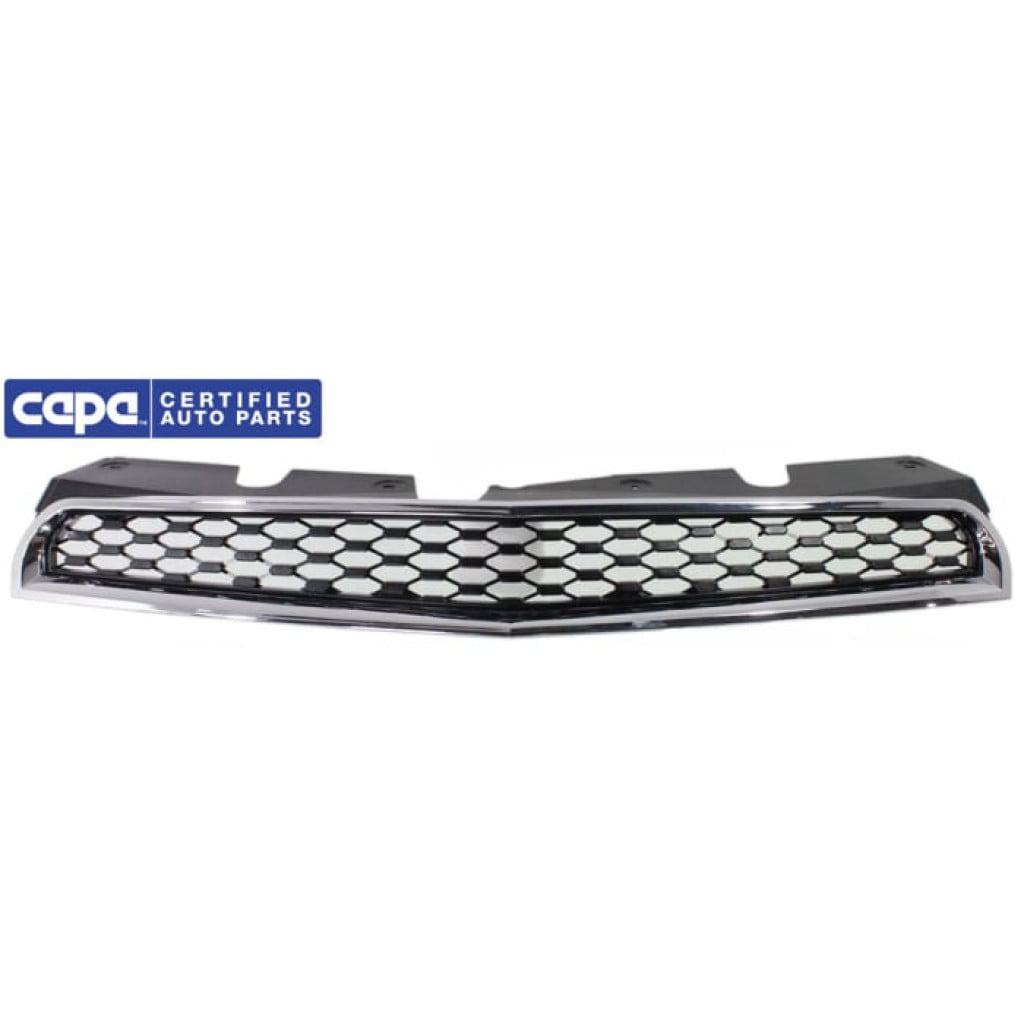 For Chevy Equinox Grille Assembly 2010 11 12 13 14 2015 | Chrome Shell w/ Painted Black Insert | Plastic | CAPA | GM1200622 | 25798744