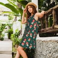 thumbnail image 6 of Bixox Mushroom House Print Women's Sleeveless A-Line Dress with Pockets, Casual Knee-Length Tank Dress for Summer-Large, 6 of 7