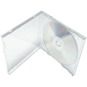 10/50/100Pcs 0.2in Thickness Slim Single Clear PP Poly CD Case Blank Disc Replacement Cover Plastic, CD Storage Case