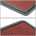 thumbnail image 3 of DNA Motoring AFPN-226-RD For 2014 to 2020 Nissan Rouge Sport X-Trail Washable Durable Drop-In Engine Air Filter Panel Red 15 16 17 18 19, 3 of 5