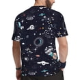 thumbnail image 2 of Rocae Galaxy2 for Men's Mesh Quick-Dry Short Sleeve Workout T-Shirt,Mens Crew Neck Tee Lightweight Soft Classic T Shirts XX-Large, 2 of 9