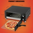 thumbnail image 6 of Garvee Electric Pizza Oven, 1100W Stainless Steel Indoor Pizza Oven with Crumb Tray & Timer for Kitchen, Restaurant, Black, 6 of 7
