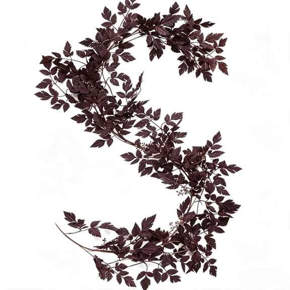Fall Decor - Fall Garland - 6Ft Autumn Maples Leaf Plum Cimicifuga Seeded Garland - Artificial Garland-Thanksgiving Halloween Mantle Fireplace Farmhouse Harvest Decorations for Home Outdoor Indo