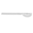 thumbnail image 2 of Finger Goniometer, Transparent Plastic 180 Degree Hard Angle Protractor Ruler  For Joint Range, 2 of 8
