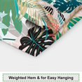 thumbnail image 6 of Tropical Leaves Shower Curtains Colorful Palm Banana Leaf Summer Jungle Style Shower Curtains Bathroom Decor Waterproof Polyester Fabric Sets with 12 Hooks, 72x72 Inch, 6 of 6