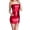 Red, variant on Women's Shiny Strapless Dress, Metallic Bodycon Mini Clubwear for Night Out, Halloween, Cosplay Costume, Christmas Party and Performance, Sexy Stretchy Party Dress-Black