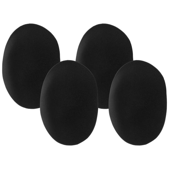 MLINS 4 Pairs Women Underwear Shoulder Pads Adhesive Shoulder Enhancer Shoulder Pads Anti-Slip Shoulder Pads Accessories (Black)