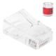 thumbnail image 1 of Embalaje a granel 100 conectores RJ45 conector de cable de redes modulares RJ45 conector de cable de red de resistencia fuerte para computadoras interruptores de monitoreo, 1 of 8