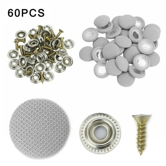 60X Car Roof Repair Headliner Fixing Repair Pins Snap Buckle With Screw Nails UK