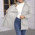 thumbnail image 5 of Raincoat for Women Waterproof with Hood Lightweight Fleece Raincoat for Hiking Trendy Windbreaker Outdoor Rain Jacket, 5 of 7