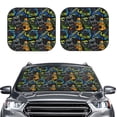 thumbnail image 2 of Yiaed Off-Road Vehicle Print Car Front Windshield Sun Shade,Foldable Anti-UV Car Sunshade for Front Window for Most Vehicles-Large, 2 of 5