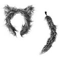 thumbnail image 2 of Honeeladyy Halloween Werewolf Costume Kit with Headband Tail for Men Women, Halloween Animal Dress-Up Accessories Kit, 2 of 6