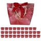 thumbnail image 1 of Caja pequeña portátil para bolsas de dulces, 30 Uds., para decoración de regalos, suministros para eventos y fiestas, recuerdos de boda (rojo retro (cuerda de cinta roja vino)), 1 of 14