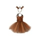 thumbnail image 1 of Disfraz de ardilla para niña, vestido de retazos de tul sin mangas + diadema + cola de ardilla esponjosa, ropa de cosplay navideña, 1 of 4