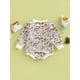 thumbnail image 2 of Pelele Para BebéS Y NiñAs Con Cuello Redondo Y Manga Larga Con Estampado De Flores XBTCLXEBCO Albaricoque;2-3 Años, 2 of 6