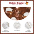 thumbnail image 5 of Bingfone Christmas Tree Skirt Mat Christmas Decoration Interior 30"-Sloths Need More Coffee, 5 of 8