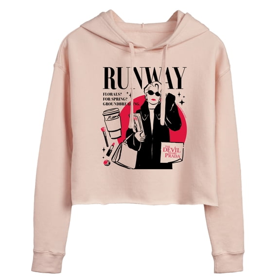 The Devil Wears Prada - Runway Miranda Mag - Juniors Cropped Fleece Hoodie Sweatshirt