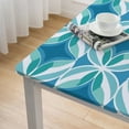 thumbnail image 5 of Awypu Colorful Color Blocks and Lines Simple Style Square Tablecloth 100% Polyester Fiber 40*40, 5 of 8