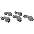 thumbnail image 1 of Sealproof 1-Inch 5 Pack Non-Metallic Liquid-Tight 90-Degree Conduit Connector Fitting, 1" Dia 5-Pack, 1 of 4