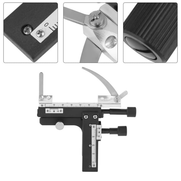 Platine Mobile de Microscope, Platine mécanique Amovible, règle d'étrier  Mobile de Haute précision en Alliage d'aluminium, pour Accessoires de