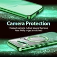 thumbnail image 5 of Casetego For Google Pixel 9A Case,Compatible with MagSafe,Clear Magnetic Glitter Gradient Sparkle Luxury Plated Soft TPU Bumper Full Camera Lens Protector,Green, 5 of 7