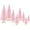 Pink, variant on Minzimin 8Pcs Bottle Brush Trees Artificial Mini Christmas Tree Sisal Snow Frost Trees with Wooden Base Miniature Pine Tree Winter Crafts Ornaments for Xmas New Year Party Home Table Decorations