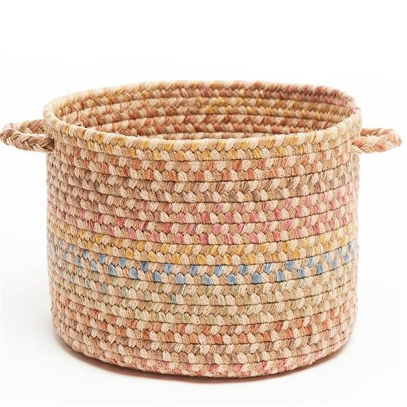 Rhody Rug WO51B014X010 14 x 10 in. Woodstock Basket, Khaki & Multi Color