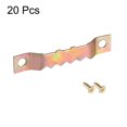 thumbnail image 2 of Unique Bargains Sawtooth Hangers, 1 3/4 Inch Double Hole w Screws for Picture Frame Hanging, 20 Pcs (Color Zinc), 2 of 3