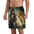 thumbnail image 2 of Pirates of the Caribbean Mens Swim Trunks Quick Dry Board Shorts with Mesh Lining, Hawaii Beach Shorts Swimwear Bathing Suits, 2 of 7