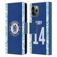 thumbnail image 1 of Head Case Designs Officially Licensed Chelsea Football Club 2022/23 Women's Home Kit Fran Kirby Leather Book Wallet Case Cover Compatible with Apple iPhone 11 Pro, 1 of 6