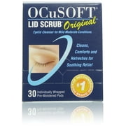 OCuSOFT Lid Scrub Original Individually Warpped Pre-Moistened Pads, 30 Count