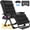 Black, variant on DKMOCO Oversized XXL Zero Gravity Chair, 33" Extra Wide Recline Chair w/Upgraded Lock and Wider Cup Holder, Camping Lawn Chair for Patio Outdoor Office (Black)