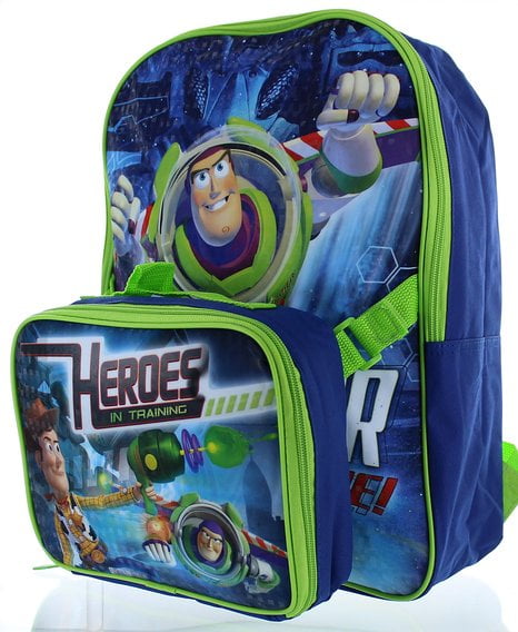 Disney - Backpack - Disney - Toys Story Buzz Lightyear Hero w/Lunch Bag New 391705 - Walmart.com