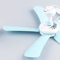 thumbnail image 3 of Summer 5-Leaf Dormitory Mini Ceiling Fan PP Copper Core Energy Saving Mute Silence Breeze Hanging Fan, 3 of 10