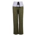 thumbnail image 2 of Pantalones Plegables De Mujer Palazzo Pantalones Anchos De Pierna Pantalones De Yoga Sueltos Ocasionales 2XL jinwen Pantalones anchos de la pierna de la yoga, 2 of 8