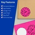 thumbnail image 3 of Avery Printable Round Labels, Neon Magenta, 3.5" Diameter, 40ct, 3 of 11