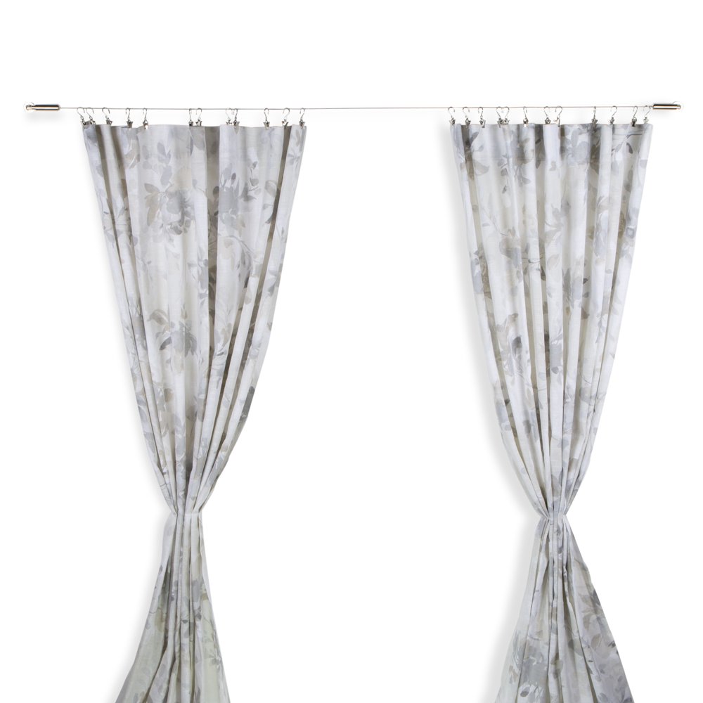 Wallniture Drape Wire Curtain Rod with 24 Clips for Tapestry Wall